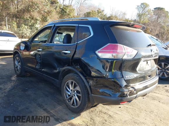 2014 Nissan Rogue SL with VIN 5N1AT2MV9EC803226, listed as a IAAI auction lot 41492057 with 167,584 mi miles. Bid and sale history available at carsss.com. Image 3.