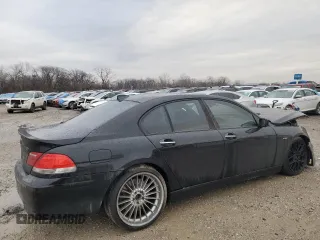 2008 BMW 7 Series 750i with VIN WBAHL83528DT89581, listed as a Copart auction lot 43146275 with Not Provided miles and Salvage Title. Bid and sale history available at DreamBid. Image 3.