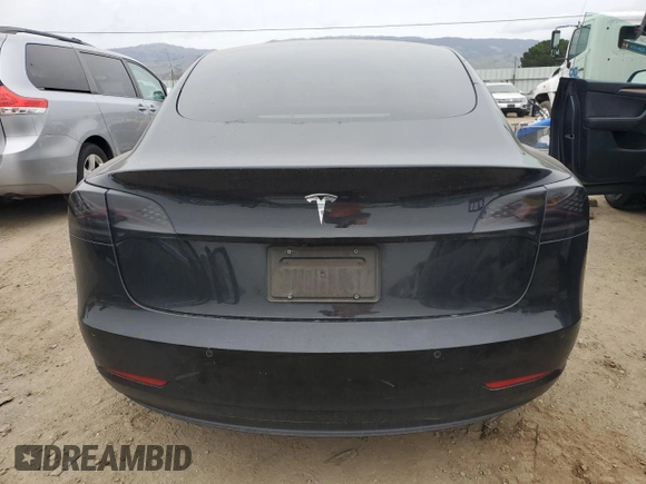 2021 Tesla Model 3 Standard Range Plus with VIN 5YJ3E1EA6MF877752, listed as a Copart auction lot 44776425 with Not Provided miles and Salvage Title. Bid and sale history available at DreamBid. Image 6.