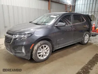 2022 Chevrolet Equinox LT with VIN 3GNAXUEV0NS102370, listed as a Copart auction lot 42999835 with 36,955 mi miles and Salvage Title. Bid and sale history available at carsss.com. Image 1.