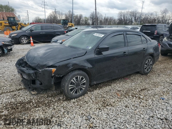 2014 Volkswagen Jetta Sedan S with VIN 3VW1K7AJ1EM444598, listed as a Copart auction lot 51670915 with 131,849 mi miles and Salvage Title. Bid and sale history available at carsss.com. Image 1.