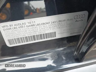2012 Audi A4 Premium Plus с VIN WAUFFAFL2CN011599, выставлен на аукционе IAAI как лот 42349533 с пробегом Не указан миль и . История ставок и продаж доступна на DreamBid. Изображение 9.