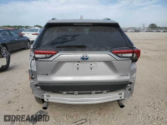2021 Toyota RAV4 Hybrid LE with VIN 4T3LWRFVXMU045340, listed as a Copart auction lot 53053535 with 37,138 mi miles and Salvage title. Bid and sale history available at DreamBid. Image 6.