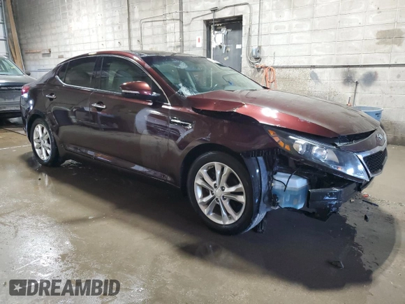 2013 Kia Optima EX with VIN 5XXGN4A7XDG186170, listed as a Copart auction lot 56256065 with 112,866 mi miles and Clean title. Bid and sale history available at DreamBid. Image 4.