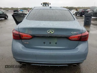2021 Infiniti Q50 Red Sport 400 with VIN JN1FV7DR3MM880772, listed as a Copart auction lot 49271275 with Not Provided miles and Salvage Title. Bid and sale history available at carsss.com. Image 6.