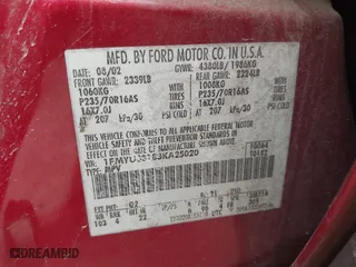 2003 Ford Escape XLT Popular with VIN 1FMYU03183KA25020, listed as a IAAI auction lot 41519021 with 179,737 mi miles. Bid and sale history available at carsss.com. Image 9.