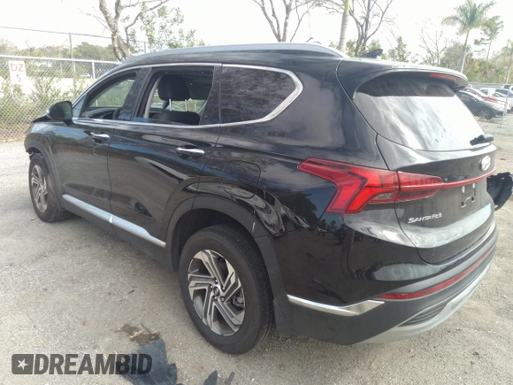 2022 Hyundai Santa Fe SEL with VIN 5NMS34AJ5NH464293, listed as a IAAI auction lot 35855493 with 5,802 mi miles and . Bid and sale history available at DreamBid. Image 3.