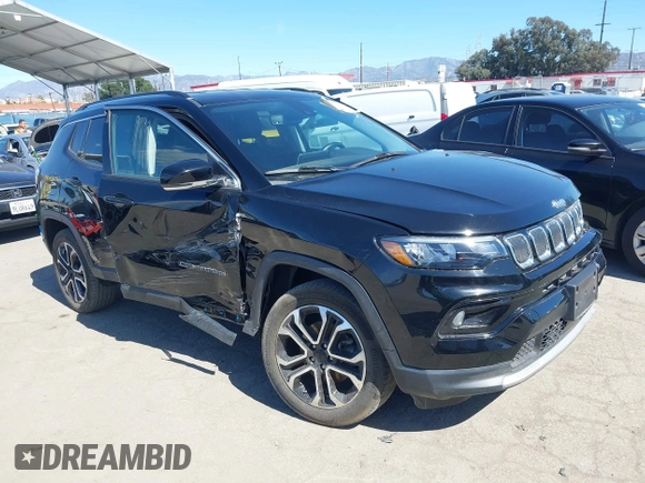 2022 Jeep Compass Limited с VIN 3C4NJDCB6NT133802, выставлен на аукционе IAAI как лот 41671098 с пробегом 29 863 миль миль и . История ставок и продаж доступна на DreamBid. Изображение 1.