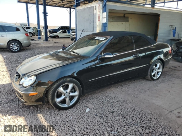 2005 Mercedes-Benz CLK-Class 3.2L with VIN WDBTK65G15T043122, listed as a Copart auction lot 75475594 with 106,537 mi miles and Salvage Title. Bid and sale history available at carsss.com. Image 1.