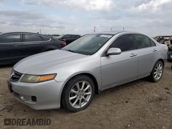 2006 Acura TSX Navi with VIN JH4CL96976C034263, listed as a Copart auction lot 47237645 with 0 mi miles and Salvage Title. Bid and sale history available at carsss.com. Image 1.