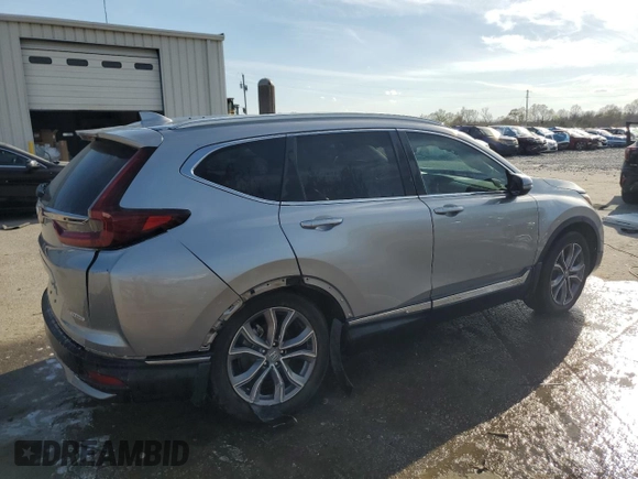 2021 Honda CR-V Touring with VIN 2HKRW1H92MH407910, listed as a Copart auction lot 48894105 with 76,126 mi miles and Salvage Title. Bid and sale history available at carsss.com. Image 3.