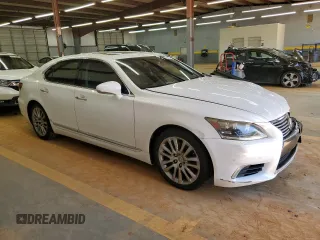2013 Lexus LS 460 with VIN JTHBL5EF5D5118661, listed as a Copart auction lot 52514565 with Not provided miles and Salvage title. Bid and sale history available at DreamBid. Image 4.