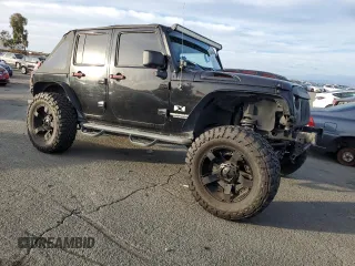 2008 Jeep Wrangler Unlimited X with VIN 1J4GB39168L649280, listed as a Copart auction lot 81379354 with 161,365 mi miles and Salvage Title. Bid and sale history available at DreamBid. Image 4.