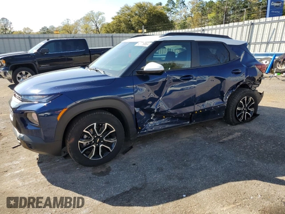 2022 Chevrolet TrailBlazer ACTIV with VIN KL79MVSL0NB105257, listed as a Copart auction lot 47719864 with 26,031 mi miles and . Bid and sale history available at DreamBid. Image 1.