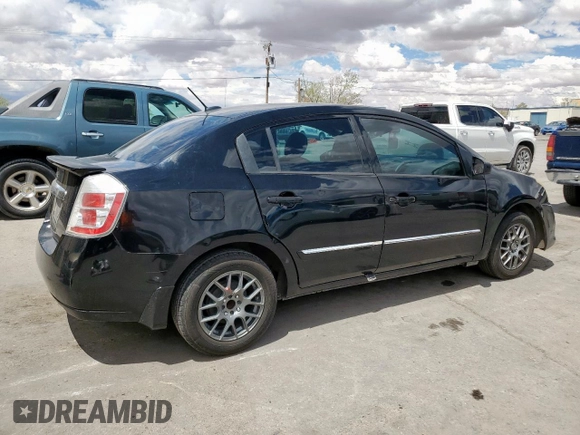2012 Nissan Sentra S with VIN 3N1AB6AP7CL735551, listed as a Copart auction lot 59293035 with Not provided miles and Salvage title. Bid and sale history available at DreamBid. Image 3.