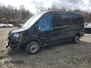 2021 Ford Transit Cargo with VIN 1FTBR1C82MKA77940, listed as a Copart auction lot 49711275 with 34,989 mi miles and Salvage Title. Bid and sale history available at DreamBid. Image 1.