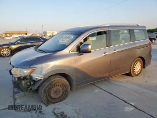 2014 Nissan Quest SV with VIN JN8AE2KP6E9107248, listed as a Copart auction lot 53460015 with Not Provided miles and Salvage Title. Bid and sale history available at carsss.com. Image 1.