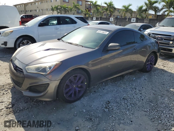 2013 Hyundai Genesis Coupe R-Spec z VIN KMHHT6KDXDU101716, wystawiony jako Copart lot #52415625 z przebiegiem 136 346 mil mil oraz Szkoda całkowita • Salvage title. Historia ofert i sprzedaży dostępna na DreamBid. Obrazek 1.