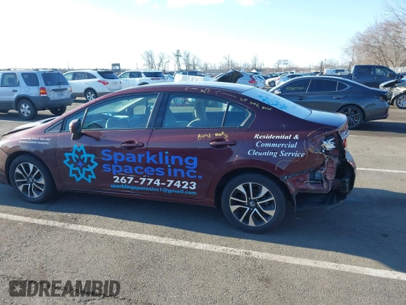 2014 Honda Civic EX with VIN 19XFB2F80EE270941, listed as a IAAI auction lot 41585542 with 104,446 mi miles. Bid and sale history available at carsss.com. Image 17.