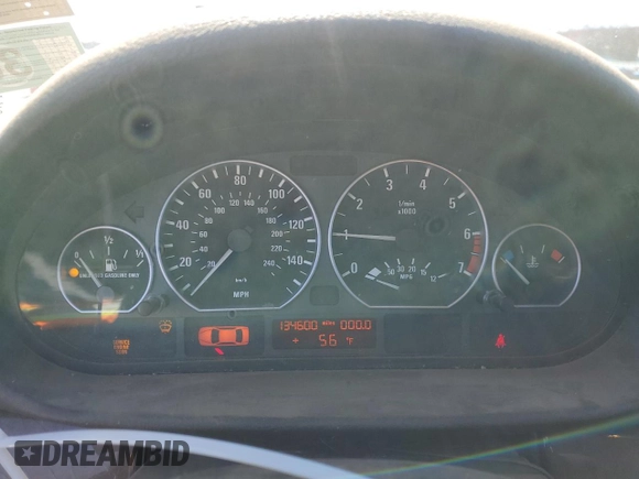 2001 BMW 3 Series 330i with VIN WBAAV53421JR79675, listed as a Copart auction lot 50988985 with 134,600 mi miles and Salvage Title. Bid and sale history available at carsss.com. Image 9.