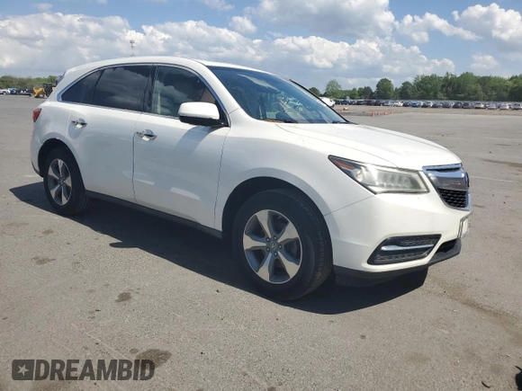 2014 Acura MDX z VIN 5FRYD4H23EB004801, wystawiony jako Copart lot #56043765 z przebiegiem Nie podano mil oraz Szkoda całkowita • Salvage title. Historia ofert i sprzedaży dostępna na DreamBid. Obrazek 4.