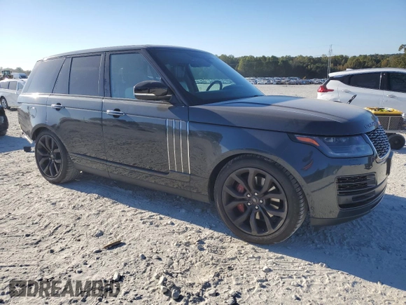 2018 Land Rover Range Rover with VIN SALGW2SE0JA514355, listed as a Copart auction lot 77074334 with 51,410 mi miles and Salvage title. Bid and sale history available at DreamBid. Image 4.