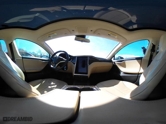 2013 Tesla Model S with VIN 5YJSA1DN3DFP12852, listed as a IAAI auction lot 41703966 with 81,589 mi miles. Bid and sale history available at carsss.com. Image 18.