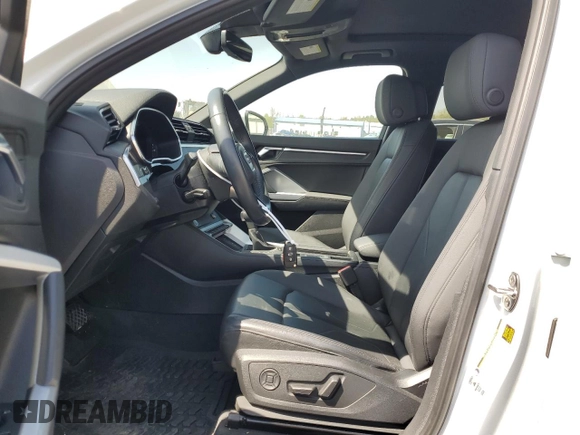 2020 Audi Q3 S line Premium Plus with VIN WA1EECF36L1030607, listed as a Copart auction lot 54425725 with 45,796 mi miles and Salvage title. Bid and sale history available at DreamBid. Image 7.