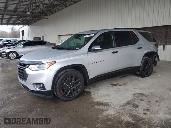 2019 Chevrolet Traverse Premier with VIN 1GNERKKW4KJ316658, listed as a Copart auction lot 47856895 with 111,862 mi miles and Salvage Title. Bid and sale history available at carsss.com. Image 1.