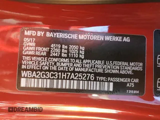 2017 BMW 2 Series M240i xDrive with VIN WBA2G3C31H7A25276, listed as a Copart auction lot 83619164 with 70,234 mi miles and Clean Title. Bid and sale history available at carsss.com. Image 13.