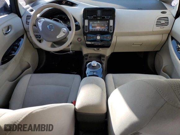 2017 Nissan LEAF S with VIN 1N4BZ0CP8HC305639, listed as a Copart auction lot 42585895 with 21,897 mi miles and Salvage Title. Bid and sale history available at carsss.com. Image 8.