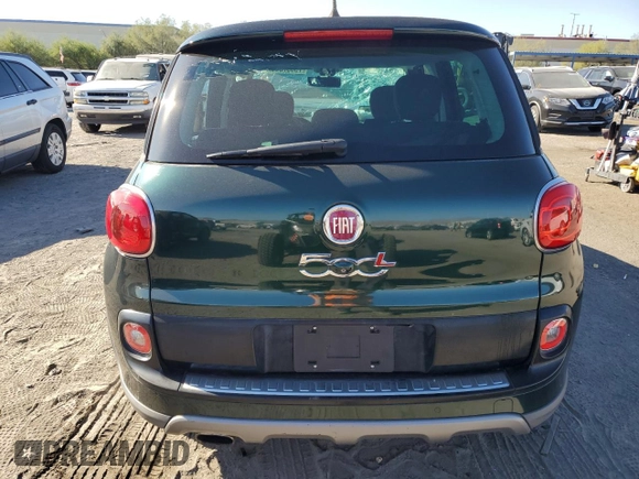 2014 FIAT 500L Trekking with VIN ZFBCFADH5EZ014449, listed as a Copart auction lot 73357544 with 69,471 mi miles and Salvage Title. Bid and sale history available at carsss.com. Image 6.