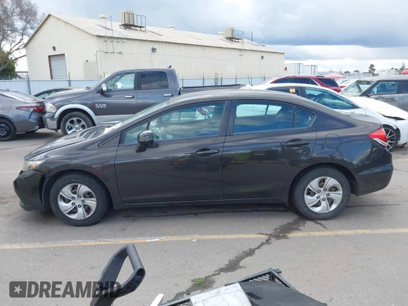 2013 Honda Civic LX with VIN 19XFB2F5XDE224067, listed as a IAAI auction lot 41735532 with 121,290 mi miles and . Bid and sale history available at DreamBid. Image 14.