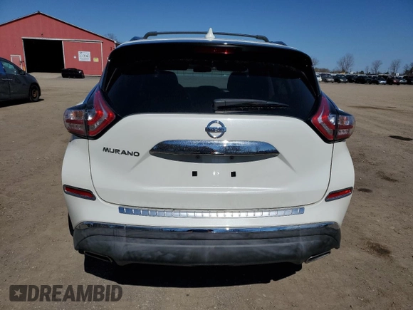 2018 Nissan Murano SV z VIN 5N1AZ2MG0JN188192, wystawiony jako Copart lot #53787465 z przebiegiem 63 445 mil mil oraz Czysty tytuł • Clean title. Historia ofert i sprzedaży dostępna na DreamBid. Obrazek 6.