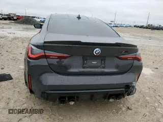 2022 BMW M4 Competition with VIN WBS33AZ00NCK97024, listed as a Copart auction lot 43814685 with 0 mi miles and Salvage Title. Bid and sale history available at carsss.com. Image 6.