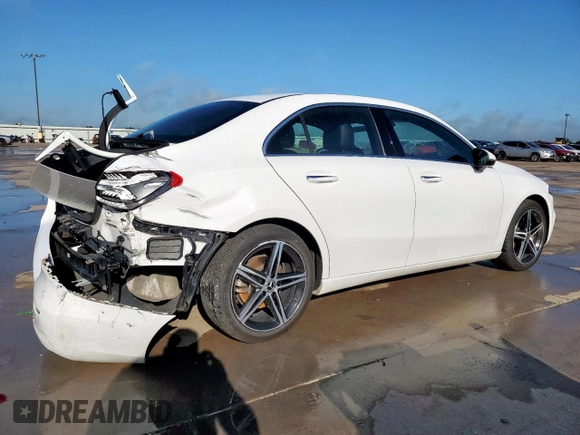 2021 Mercedes-Benz A 220 with VIN W1K3G4FB3MJ290216, listed as a Copart auction lot 58425955 with 55,537 mi miles and Salvage title. Bid and sale history available at DreamBid. Image 3.