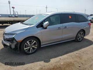 2022 Honda Odyssey Touring with VIN 5FNRL6H85NB056617, listed as a Copart auction lot 59208295 with 26,000 mi miles and Salvage title. Bid and sale history available at DreamBid. Image 1.