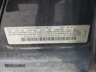 2007 Volkswagen Jetta 2.5 с VIN 3VWRF71K77M120154, выставлен на аукционе IAAI как лот 41629030 с пробегом 176 763 миль миль и . История ставок и продаж доступна на DreamBid. Изображение 9.