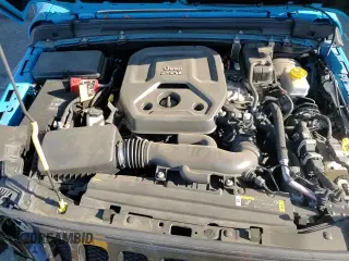 2021 Jeep Wrangler Unlimited Sport S with VIN 1C4HJXDN1MW601497, listed as a Copart auction lot 70405575 with 9,759 mi miles and Salvage title. Bid and sale history available at DreamBid. Image 14.