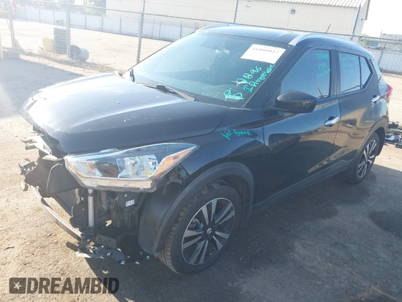 2019 Nissan Kicks S with VIN 3N1CP5CU5KL506114, listed as a IAAI auction lot 41999927 with 80,576 mi miles and . Bid and sale history available at carsss.com. Image 2.