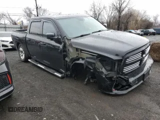 2013 Ram 1500 Sport with VIN 1C6RR7MTXDS722717, listed as a Copart auction lot 49067965 with 150,348 mi miles and Salvage title. Bid and sale history available at DreamBid. Image 4.