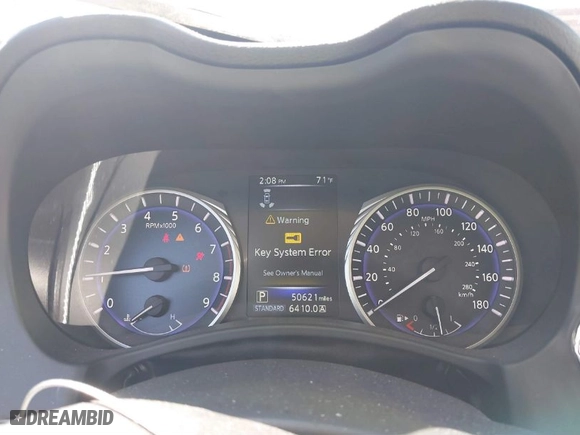 2017 Infiniti Q50 3.0t Premium with VIN JN1EV7ARXHM834958, listed as a IAAI auction lot 41730046 with 50,621 mi miles. Bid and sale history available at carsss.com. Image 7.