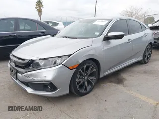 2019 Honda Civic Sport with VIN 2HGFC2F84KH576622, listed as a IAAI auction lot 41494019 with 87,495 mi miles and . Bid and sale history available at DreamBid. Image 18.