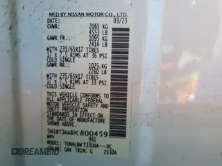 2023 Nissan Rogue S с VIN 5N1BT3AA8PC800459, выставлен на аукционе Copart как лот 56349045 с пробегом 55 029 миль миль и Списание • Salvage title. История ставок и продаж доступна на DreamBid. Изображение 14.