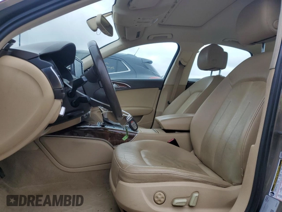 2013 Audi A6 Premium Plus with VIN WAUGFAFC8DN077189, listed as a Copart auction lot 64370265 with 123,556 mi miles and Salvage title. Bid and sale history available at DreamBid. Image 7.