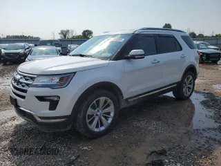 2018 Ford Explorer Limited z VIN 1FM5K8F84JGC34707, wystawiony jako Copart lot #59858955 z przebiegiem 100 393 mil mil oraz Szkoda całkowita • Salvage title. Historia ofert i sprzedaży dostępna na DreamBid. Obrazek 1.