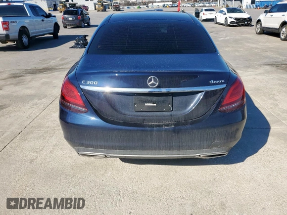 2021 Mercedes-Benz C 300 with VIN W1KWF8EB1MR642624, listed as a Copart auction lot 46552065 with 25,127 mi miles and Salvage Title. Bid and sale history available at carsss.com. Image 6.