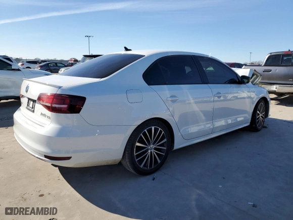 2016 Volkswagen Jetta Sedan 1.8T Sport with VIN 3VWD17AJ0GM355611, listed as a Copart auction lot 41639325 with 0 mi miles and Salvage Title. Bid and sale history available at carsss.com. Image 3.
