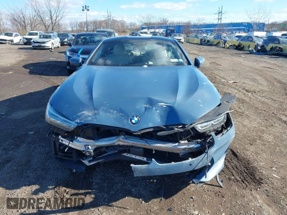 2019 BMW 8 Series M850i xDrive with VIN WBABC4C54KBU96780, listed as a IAAI auction lot 41015686 with 15,451 mi miles and . Bid and sale history available at DreamBid. Image 12.