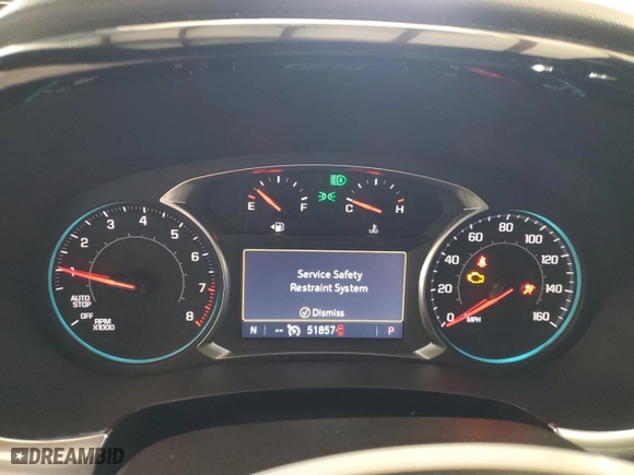 2022 Chevrolet Traverse RS with VIN 1GNEVJKW4NJ167128, listed as a Copart auction lot 49682625 with 51,857 mi miles and Salvage Title. Bid and sale history available at carsss.com. Image 9.